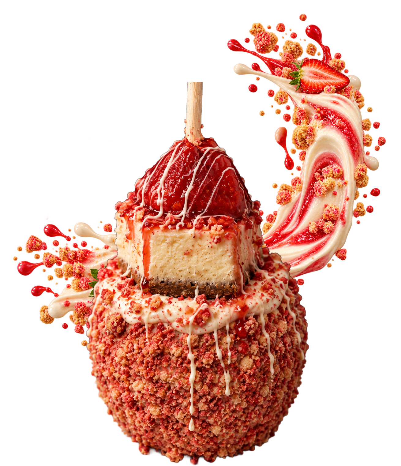 Strawberry Crunch Loaded Cheesecake Apple